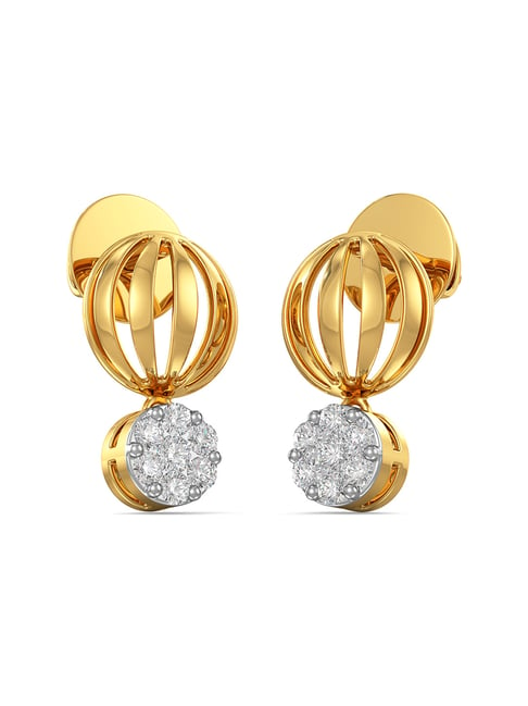 Buy Joyalukkas 18k Gold & Diamond Earrings for Women Online At Best ...