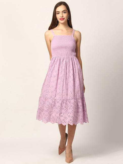 ladies dresses lilac work dress