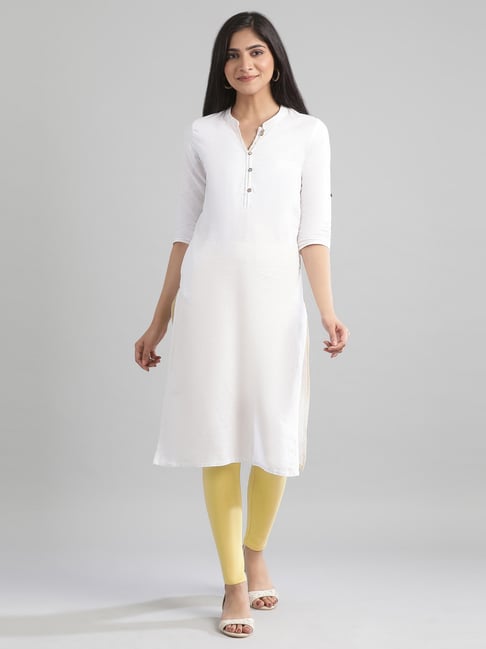 Buy Aurelia Yellow Regular Fit Leggings for Women Online @ Tata CLiQ