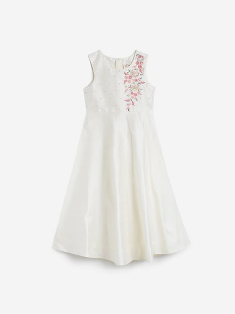 kids white maxi dress