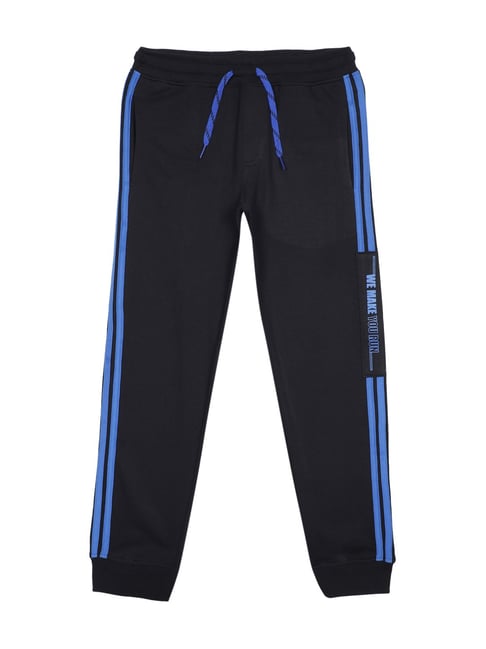 Buy Adidas Kids Black & White Cotton Striped Joggers for Boys Clothing  Online @ Tata CLiQ