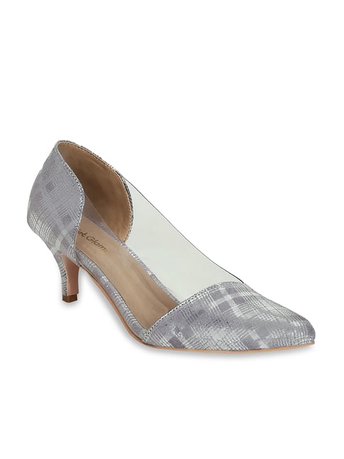 Get Glamr Women's Silver Casual Pumps