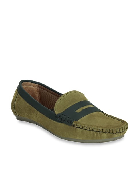 Get Glamr Women's Green Casual Loafers