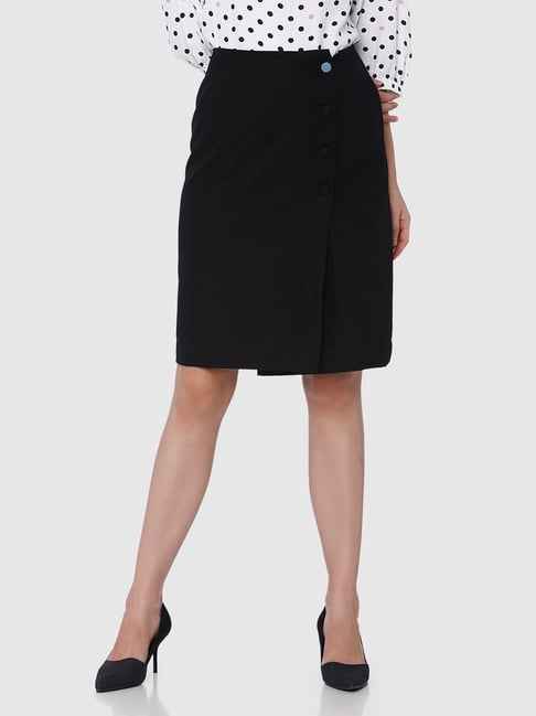 Vero Moda Black Knee Length Skirt