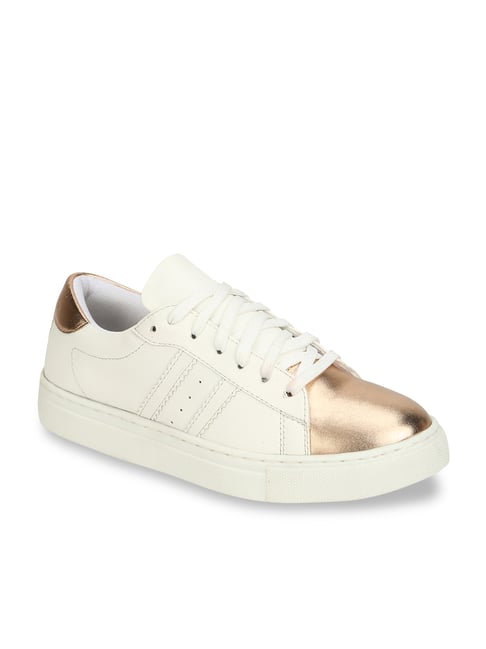 Truffle Collection Women's White Casual Sneaker