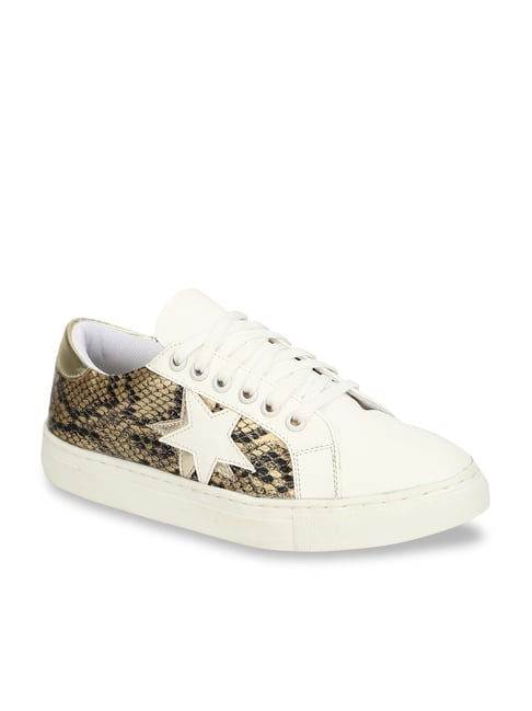 Truffle Collection Women's Golden Casual Sneaker