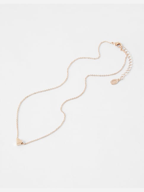 Rose gold necklace on sale accessorize