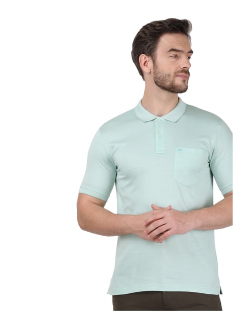 Buy Monte Carlo Green Regular Fit Polo 