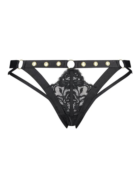 Buy Hunkemoller Black Lace Sadie Brazilian Bikini Panty for Women