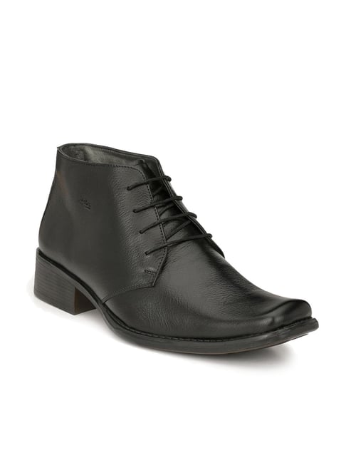 Hitz Men's Black Derby Boots