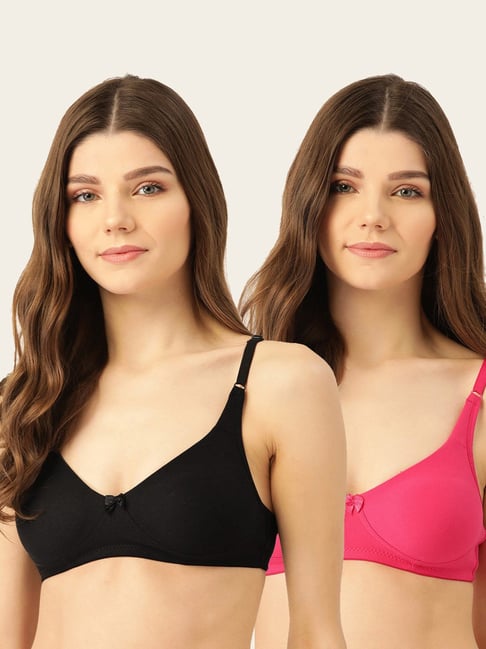 Buy Lady Lyka Multicolor Non Wired Non Padded T-Shirt Bra (Pack Of 2) for  Women Online @ Tata CLiQ