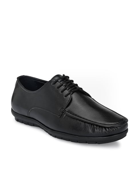 San Frissco Men's Black Derby Shoes