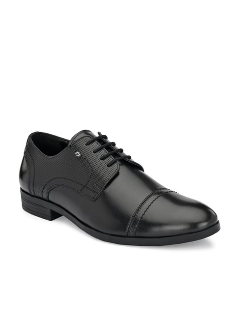 San Frissco Men's Black Derby Shoes