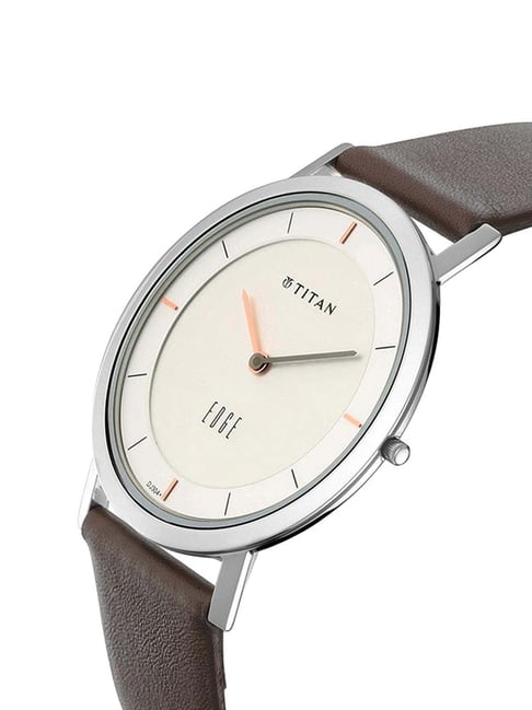 titan edge watch white