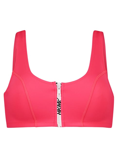 Buy Hunkemoller Red Neo Zip Crop Top for Women Online @ Tata CLiQ