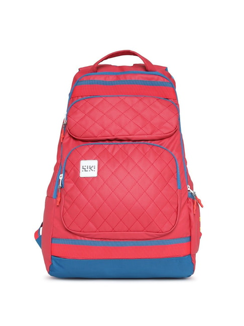 Buy Wiki 29 Ltrs Red & Blue Medium Duo-Pack Backpack For Men At