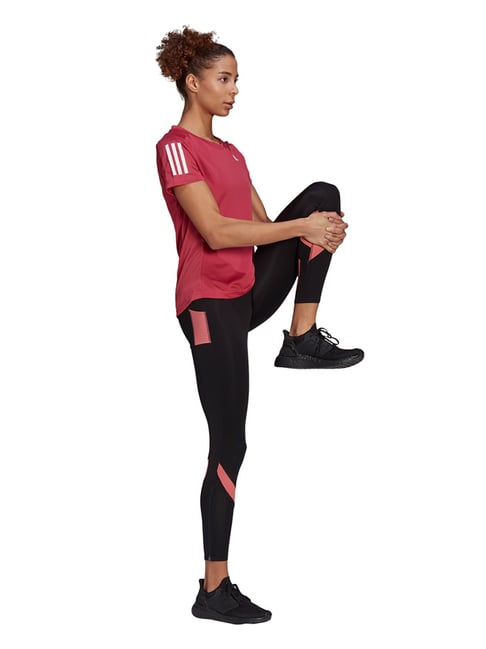 Buy Adidas Blue Fitted TF 3S Tights for Women Online @ Tata CLiQ