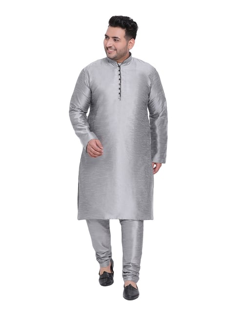 Hangup Grey Regular Fit Kurta Bottom Set