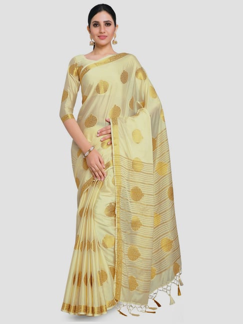 Buy S SALWAR STUDIO Women's Black & Off White Mysore Silk Printed Saree  with Blouse Piece(SOM-0045036_Black_Free Size) at Amazon.in