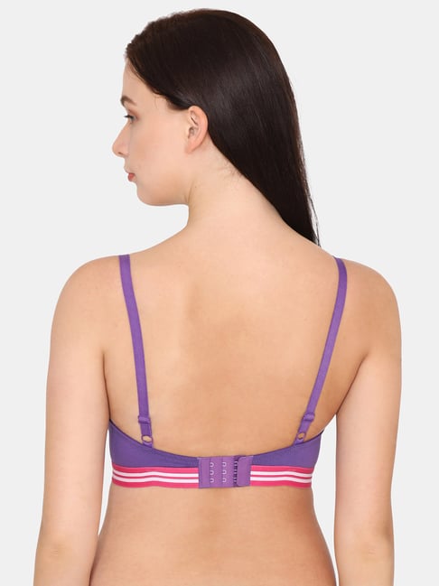 Buy Zivame Purple Cotton Full Coverage Bra for Women Online @ Tata CLiQ