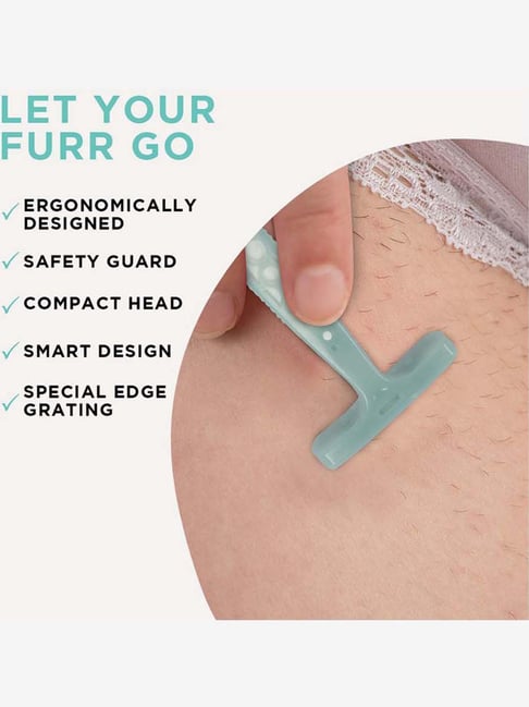 Buy Furr by Pee Safe Bikini Line Trimming Razor (Green and White