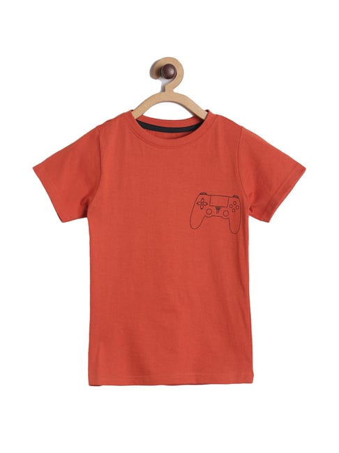 Tales & Stories Kids Red Printed  T-Shirt