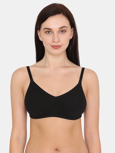 Buy Zivame Black Non Wired Non Padded T-Shirt Bra for Women Online