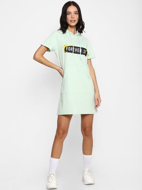 Forever 21 Mint Graphic Print Dress Price in India