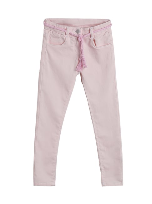 Tales & Stories Kids Pink Solid Trousers