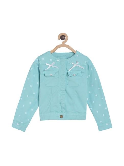 Tales & Stories Kids Blue Printed  Jacket