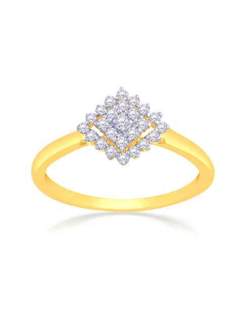 Buy Malabar Gold and Diamonds 18k Gold & 0.05 ct Diamond Ring Online At  Best Price @ Tata CLiQ