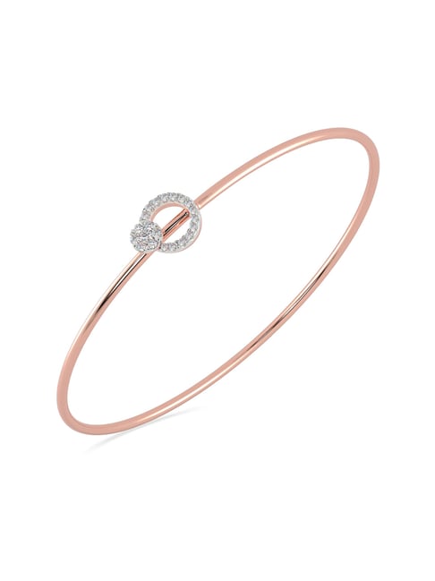 Tiffany T True narrow bracelet in 18k rose gold, small. | Tiffany & Co.
