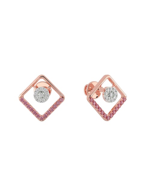 Rose gold deals earrings malabar gold