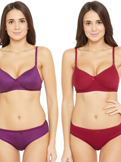 Maroon Bra Panty Sets: Buy Maroon Bra Panty Sets for Women Online at Low  Prices - Snapdeal India