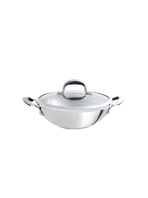 Meyer Select Stainless Steel Kadai 24cm (Induction & Gas Compatible)