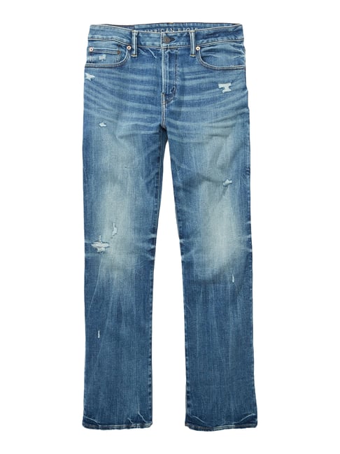 Buy American Eagle Outfitters Denim Blue Cotton Distressed Jeans for Mens  Online @ Tata CLiQ