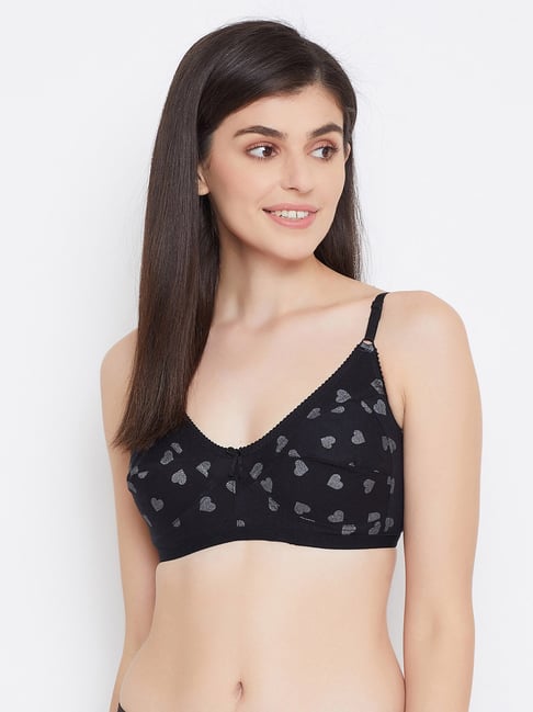 Buy Clovia Black Non Wired Non Padded Full Coverage Bra for Women Online @ Tata  CLiQ