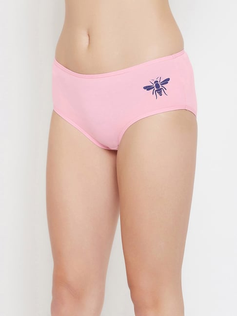 Buy Clovia Pink Cotton Hipster Panty for Women Online @ Tata CLiQ