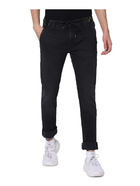 Jack & Jones Jet Black Low Rise Skinny Fit Jeans