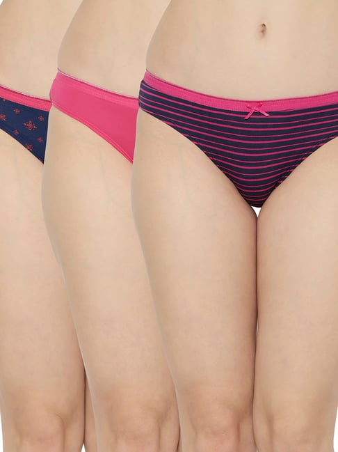 Buy Soie Multicolor Cotton Bikini Panty (Pack Of 3) for Women Online @ Tata  CLiQ