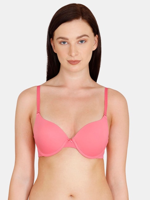 Buy Zivame Pink Under Wired Padded Push Up Bra for Women Online