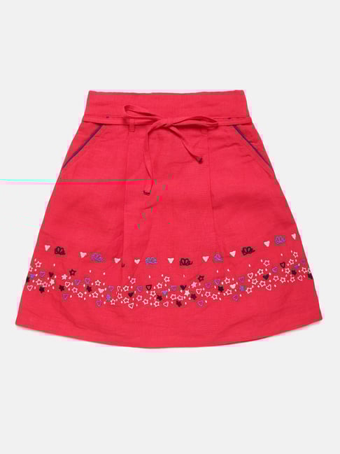 Elle Kids Navy & Red Skirt-picture-10