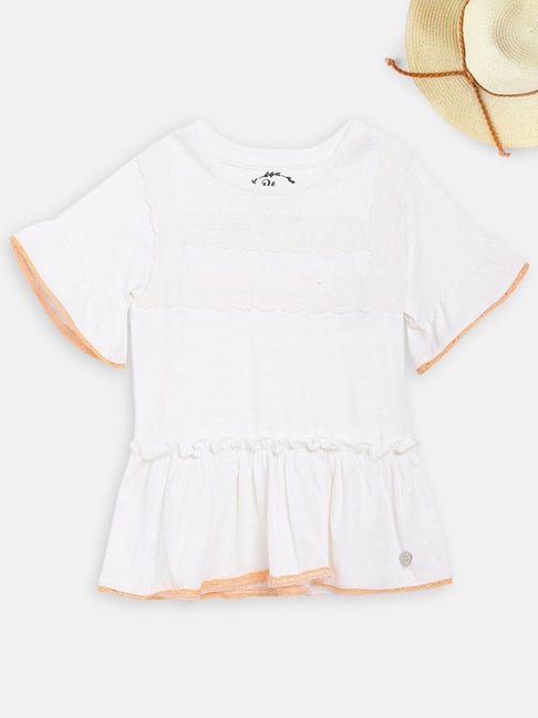 Blue Giraffe Kids White Top-picture-16