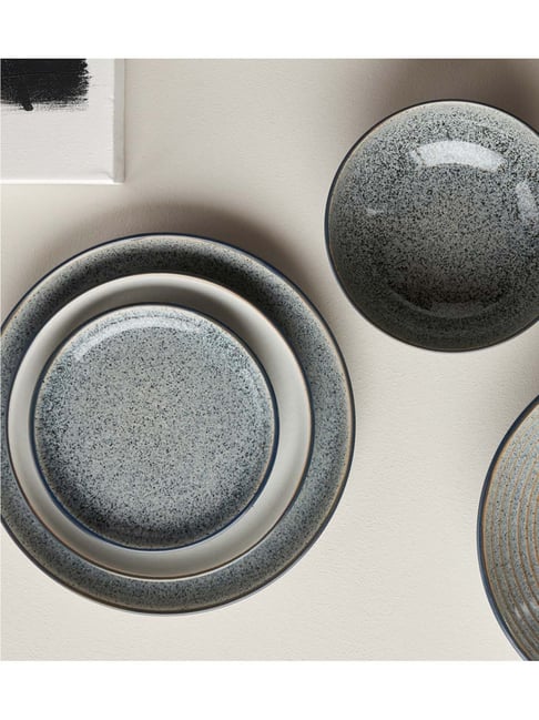 DENBY Studio Grey Stoneware Half Plate - Set of 1