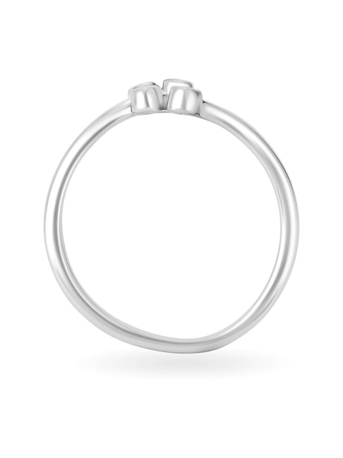Buy Mia by Tanishq Paired Together 92.5 Sterling Silver Toe Rings Online At Best Price Tata CLiQ