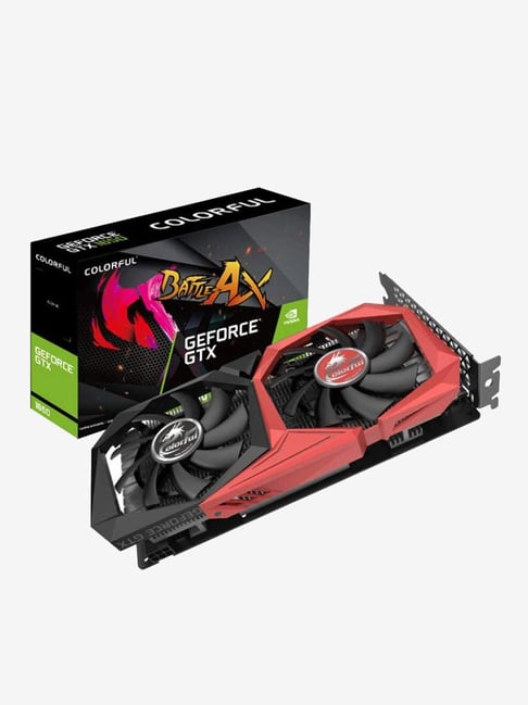 COLORFUL NVIDIA GeForce GTX 1650 4GB GDDR5 Graphics Card (G-C1650NB-4G-V,  Red/Black)