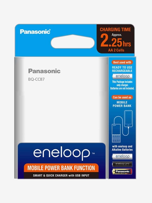 Panasonic Eneloop BQ-CC87 Battery Charger (White)