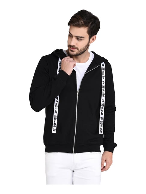Rigo Black Regular Fit Hooded Sweatshirt-picture-28