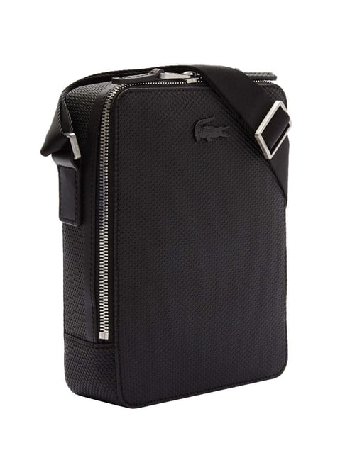 Lacoste vertical camera hot sale bag black