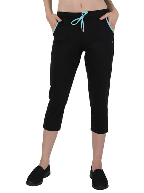 Buy Monte Carlo Black Regular Fit Capris for Women Online @ Tata CLiQ